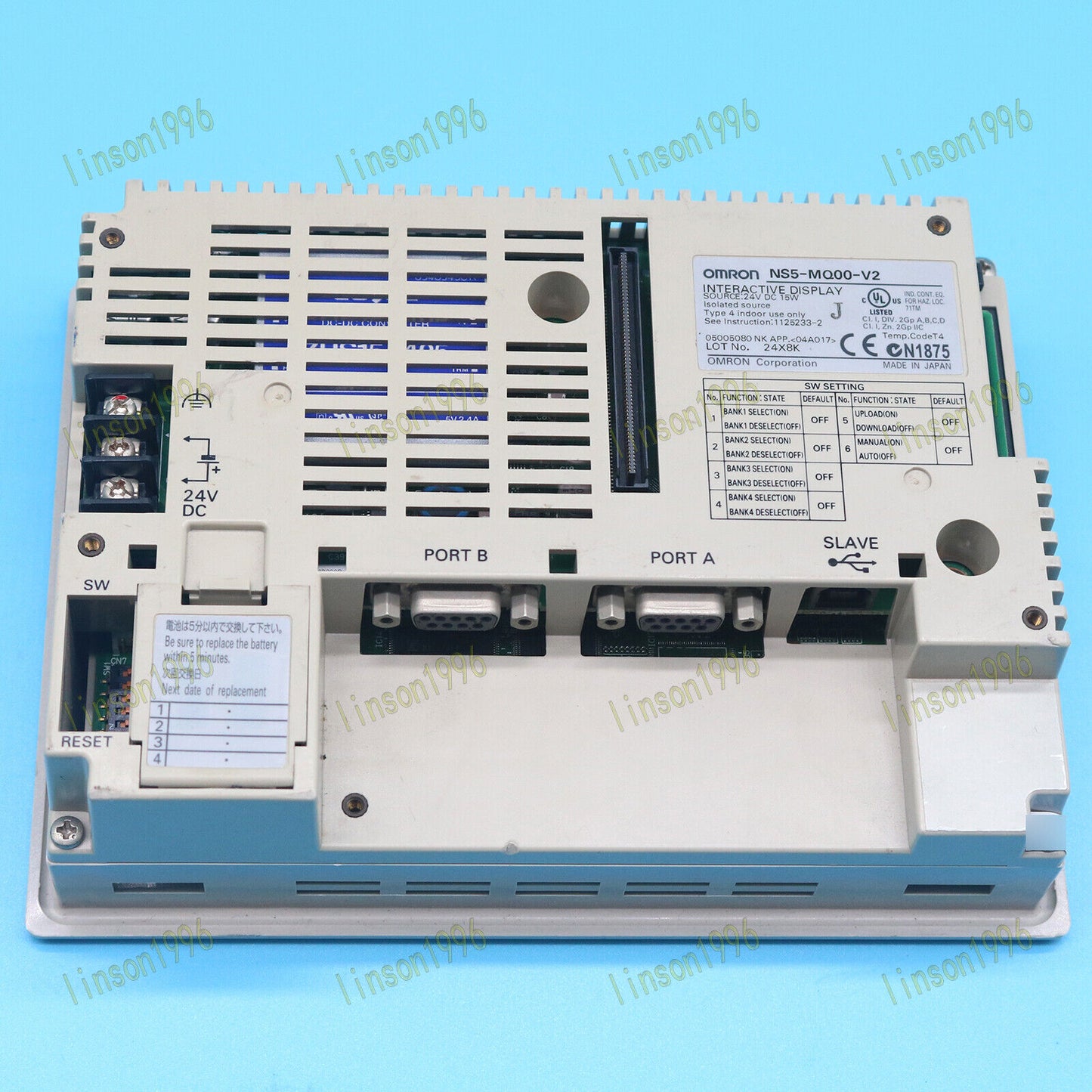 Used Omron NS5MQ00V2 Touch Panel, Tested and Working - OMRON