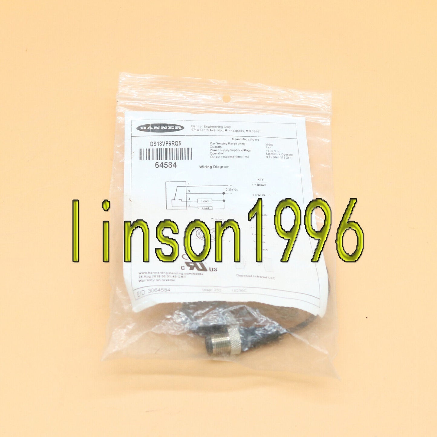 1 piece QS18VP6RQ5 Banner Photoelectric Sensor Stock - LIANLI
