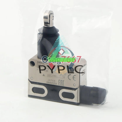 One Omron D4E-1E10N travel limit switch
