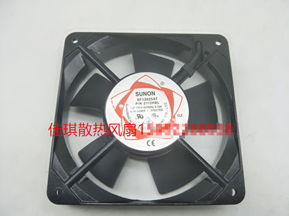 1pcs SUNON SF12025AT P / N 2112HBL 12025 220V 0.10A cooling fan
