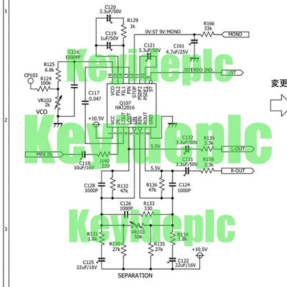 1PC FM Stereo Decoder Board AC12V 8.2*5.2CM HA12016 #ke