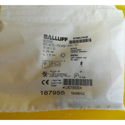 BALLUFF BES M12EI-PSC40B-S04G-S01 Proximity Switch - BALLUFF