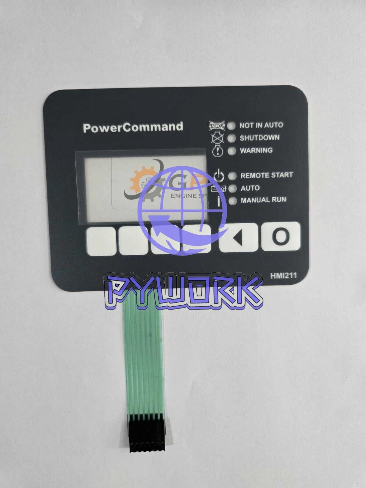 CUMMINS HMI 211 MEMBRANE STICKER; FOR HMI 211 CUMMINS DISPLAY (0300-6014)