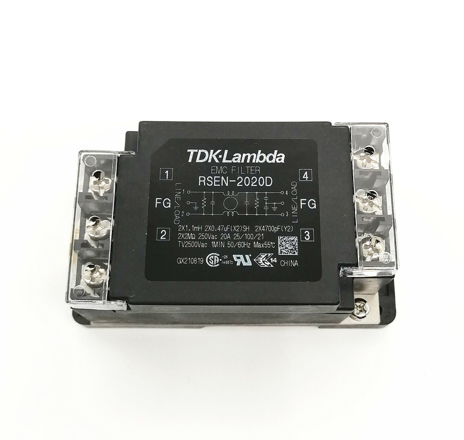 new 1pcs RSEN-2020D TDK-LAMBDA Power Line Filter EMC 20A Terminal Block DIN Rail - TDK-LAMBDA