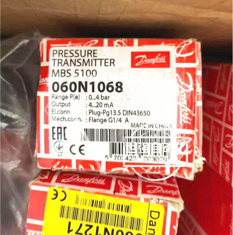 new 1pcs Danfoss MBS5100 060N1068 0-4bar Pressure Transmitter Sensor - DANFOSS