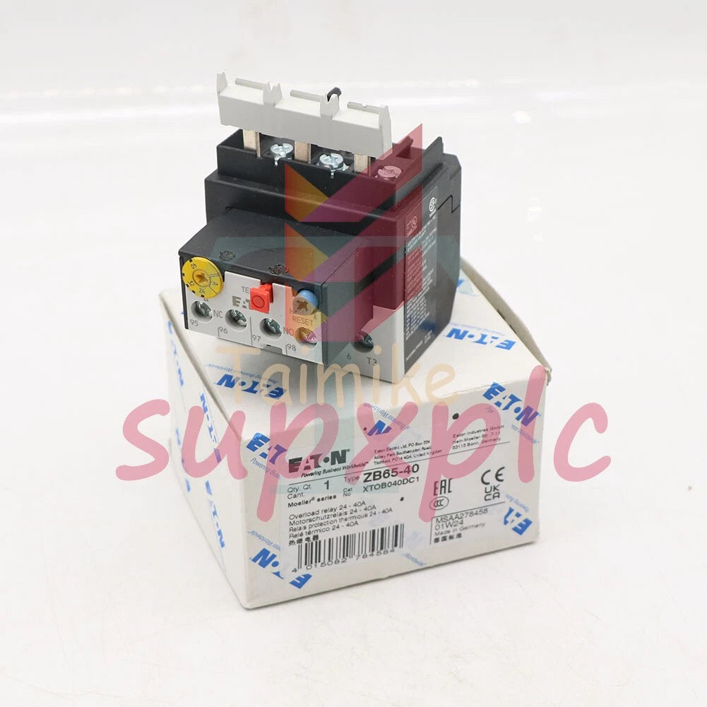 1PCS EATON ZB65-40 24-40A relay ZB6540