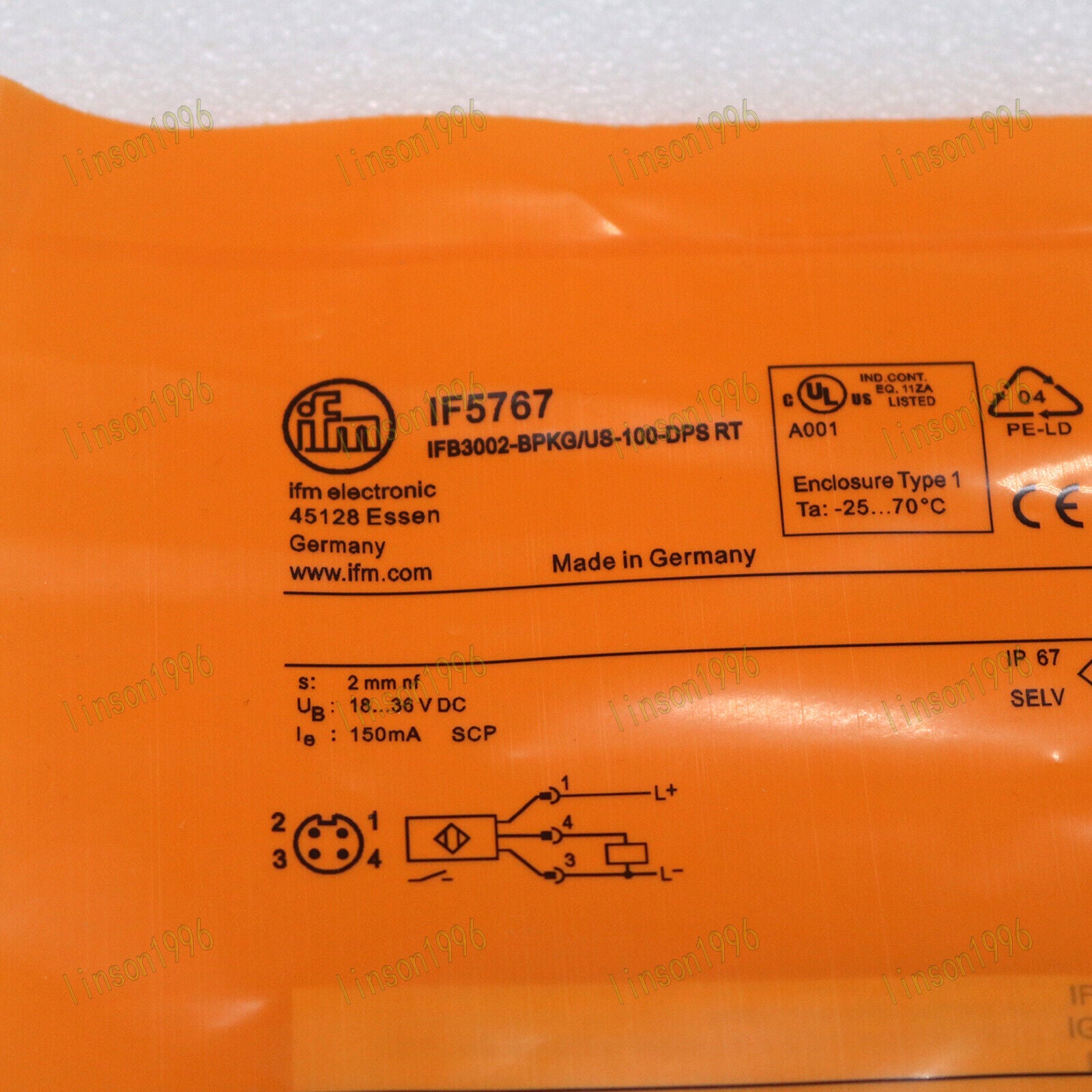 EFECTOR IF5767 Proximity Sensor for IFM Inductive Proximity Sensor Ship - EFECTOR