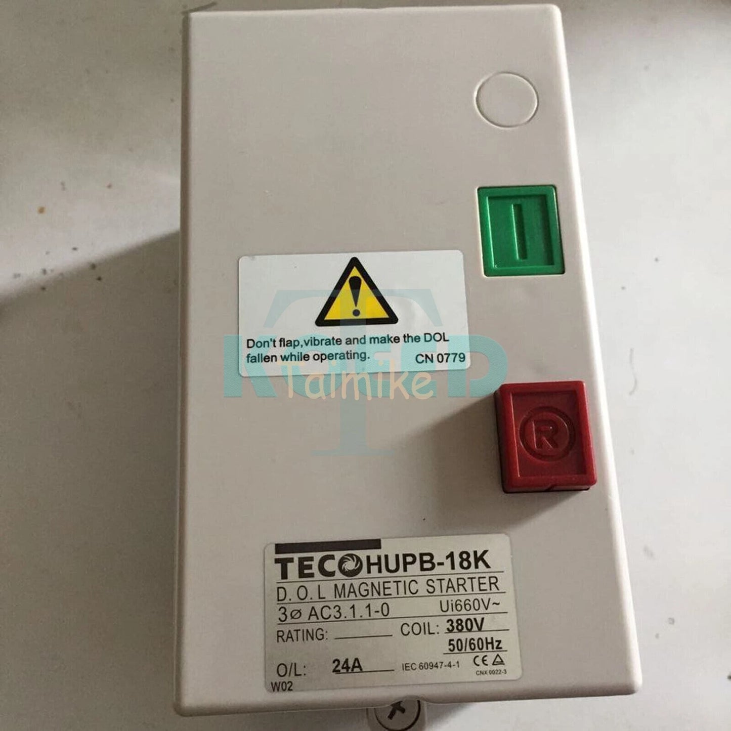 1PCS TECO HUPB-18K 380V 17-24A 3Phase Control Motor Magnetic Starter
