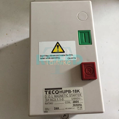 1PCS TECO HUPB-18K 380V 17-24A 3Phase Control Motor Magnetic Starter