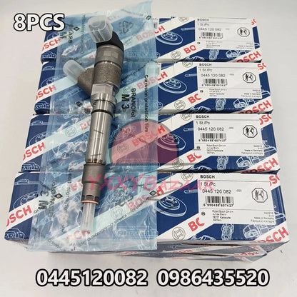 8Pcs 0986435520 Bosch Diesel Fuel Injector For GMC LMM Duramax 2007.5-2010 6.6L