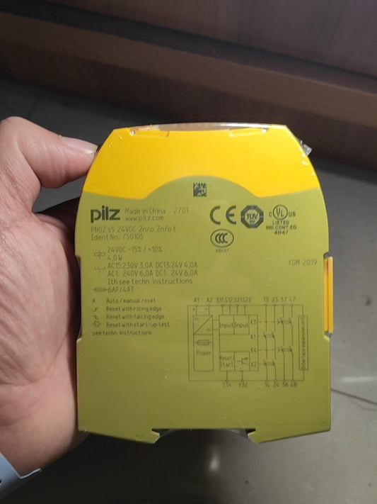1PC NEW PILZ 750105 RELAY PNOZ S5 24VDC 2n/ot 750105 - PILZ