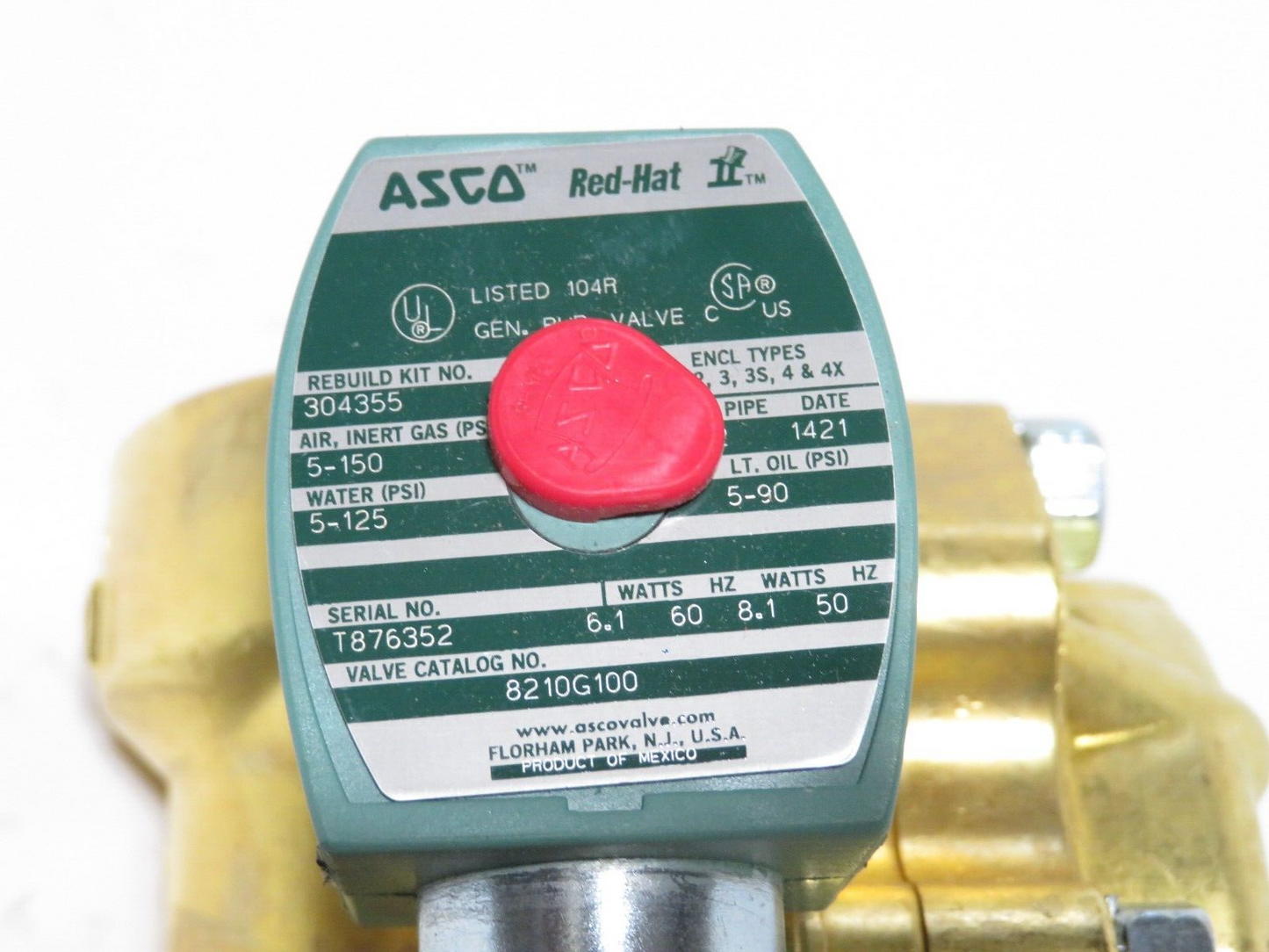 new 2" ASCO 8210G100 2W NC 120/60 Solenoid Valve 2014 （Fast
