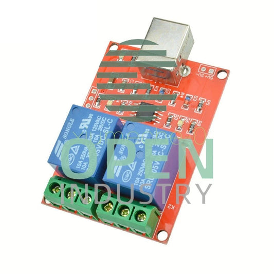 5V USB Relay 2 Channel Programmable Computer Control For Smart Home Control