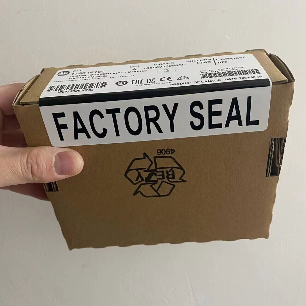 New Factory Sealed AB CompactLogix 1769IF16C Ser A 16 Pt Input Module - FACTORY SEALED AB