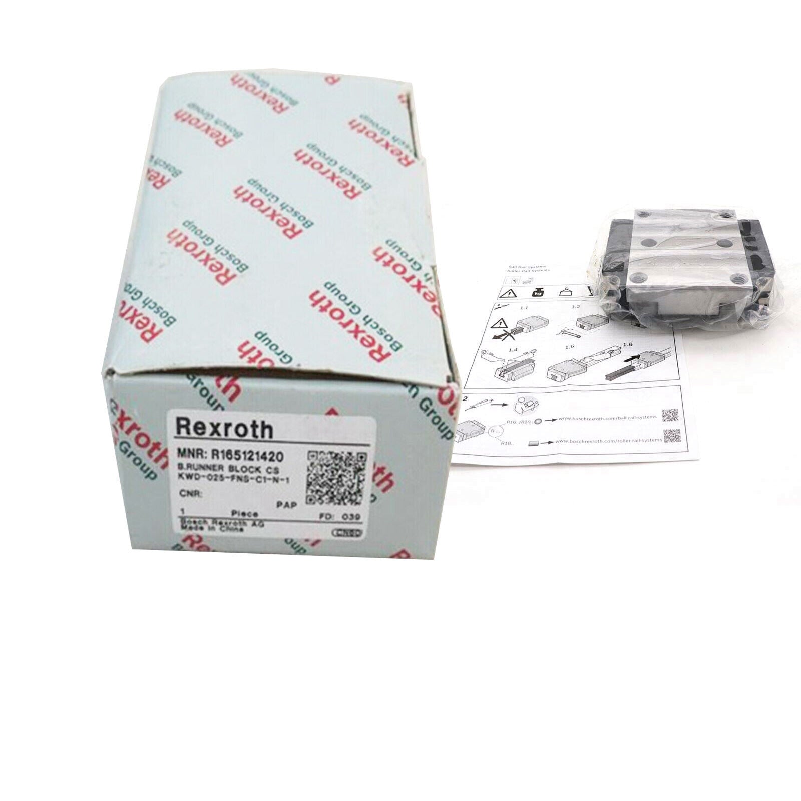Rexroth R165121420 Slider Bearing, High-Precision industrial bearing - REXROTH