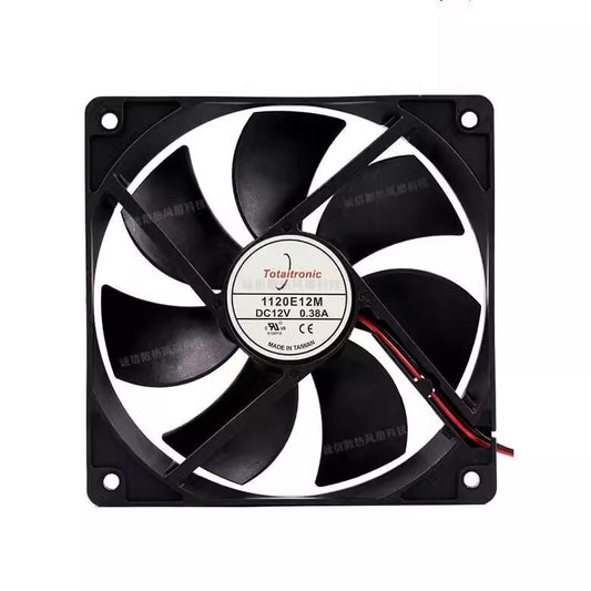 Tota tronlc 1120E12M DC12V 0.38A 120*120*25MM 2-wire high airflow cooling fan