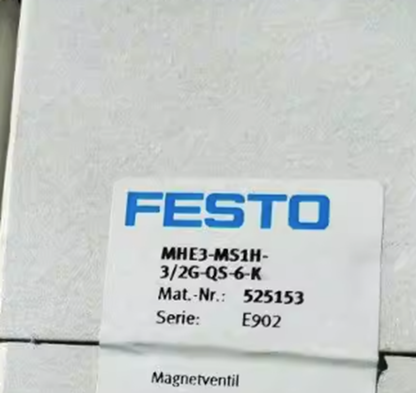 New FESTO MHE3-MS1H-3/2G-QS-6-K Solenoid Valve - FESTO