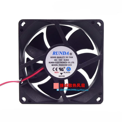 RUNDA RS8025B12VH-S 8025 12V 0.80A 8CM chassis inverter Computer fan