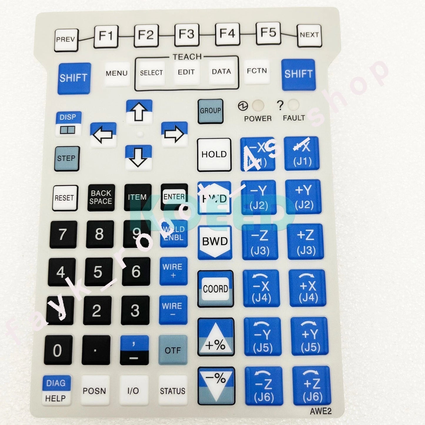Membrane Keypad for Fanuc AWE2 Teach Pendant Protective button Film overlay