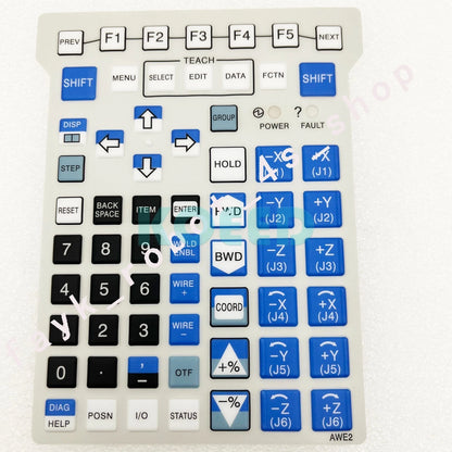 Membrane Keypad for Fanuc AWE2 Teach Pendant Protective button Film overlay