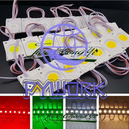 2.4W injection COB LED Module light,DC 12V advertising Green