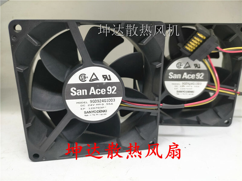 Sanyo 9G0924G1D03 9 cm 9038 24V 0.55A Gale volume inverter fan