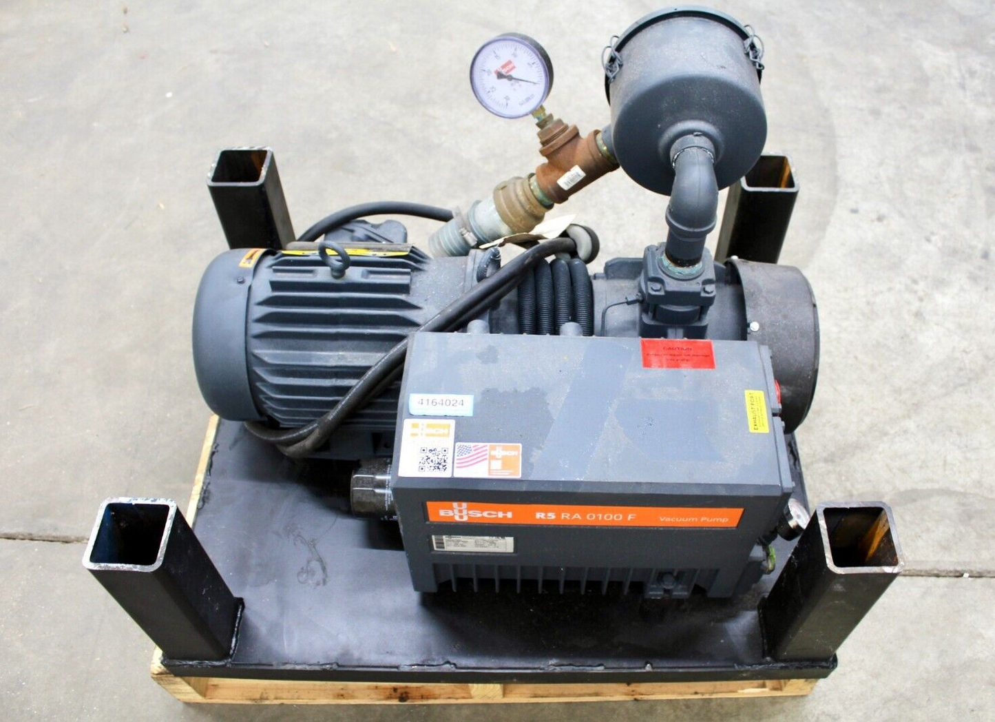 used Busch RA0100.F506.DGXG Rotary Vane Vacuum Pump R5 RA 0100 F - BUSCH