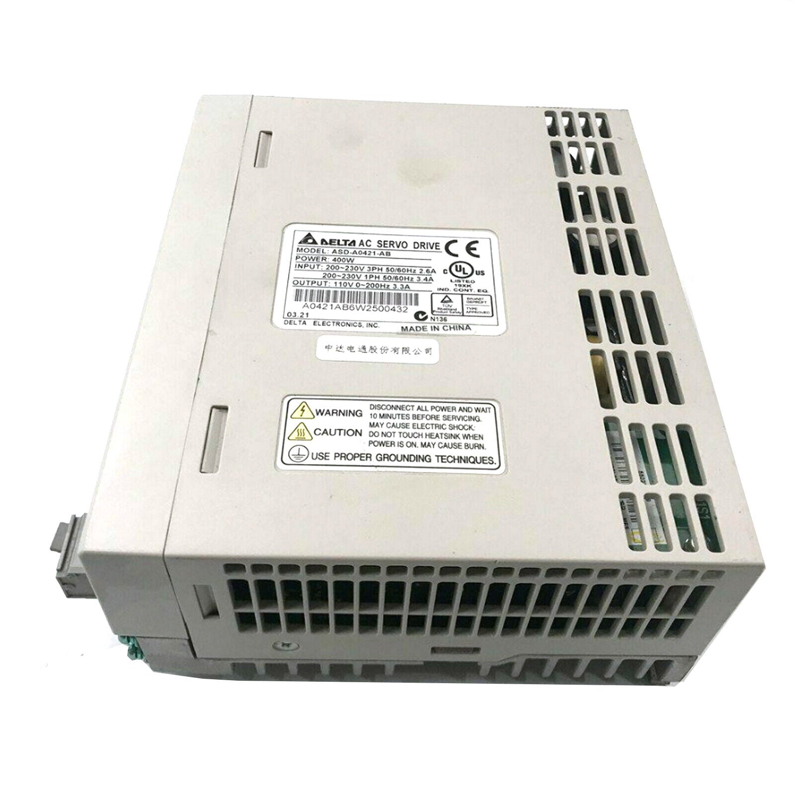 new   Delta ASD-A0421-AB AC Servo Drive 400W Delta