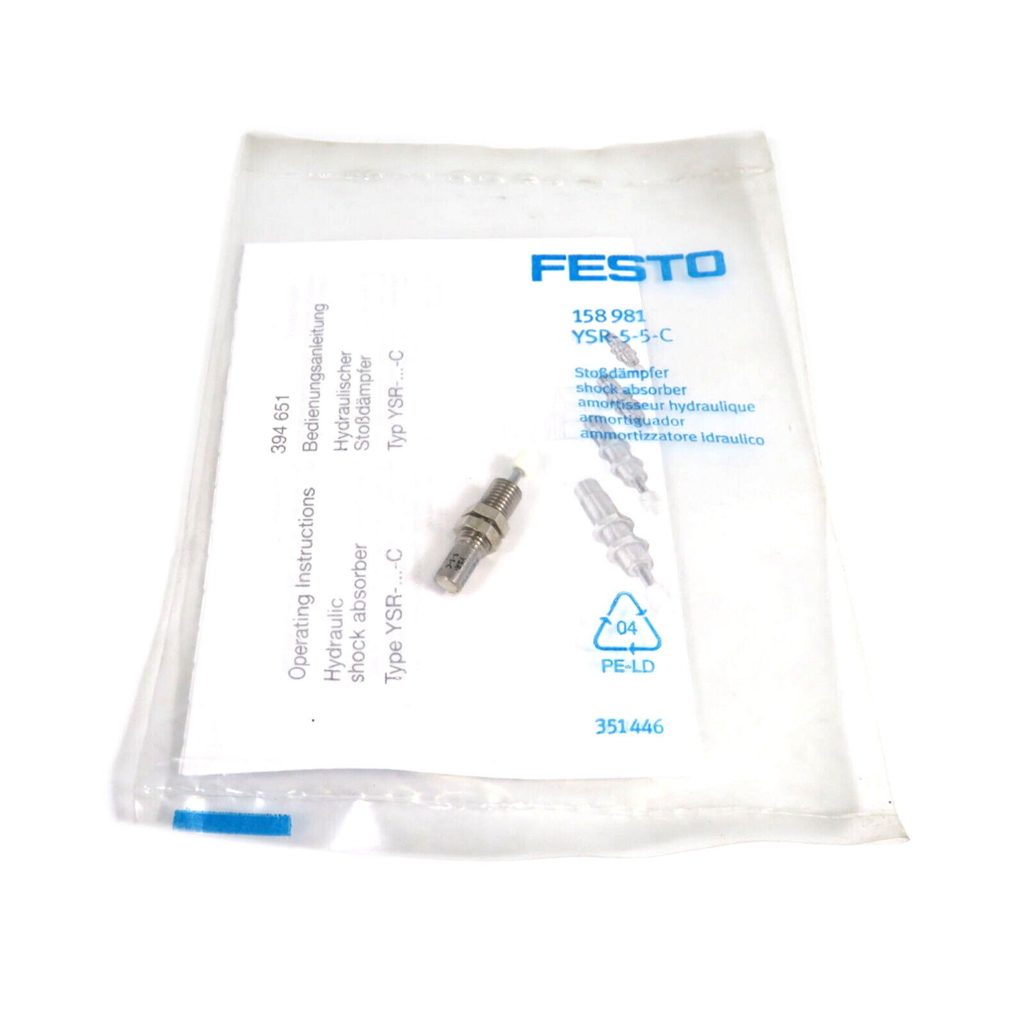 new FESTO YSR-5-5-C 158981 Hydraulic Buffer - FESTO