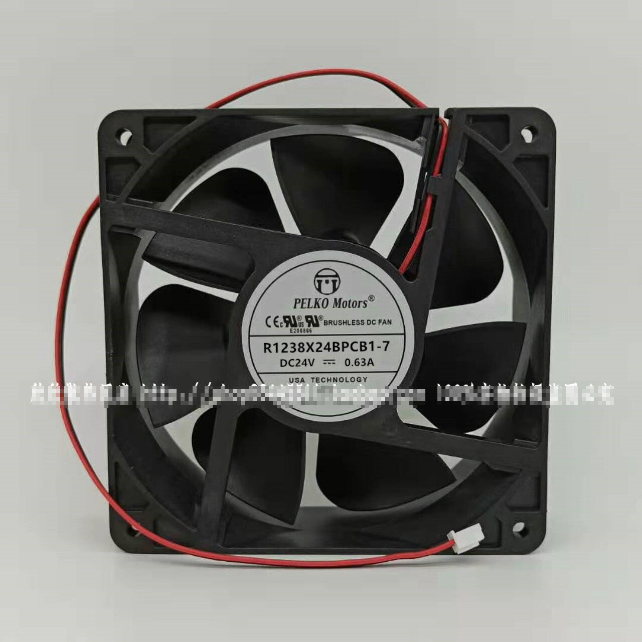 1pcs  PELKO Motors R1238X24BPCB1-7 24V 0.63A 12CM 12038 Cooling Fan