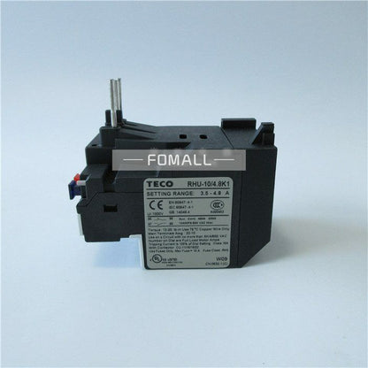 1Pcs TECO RHU-10/4.8K1 Thermal Overload Protector Relay - TECO