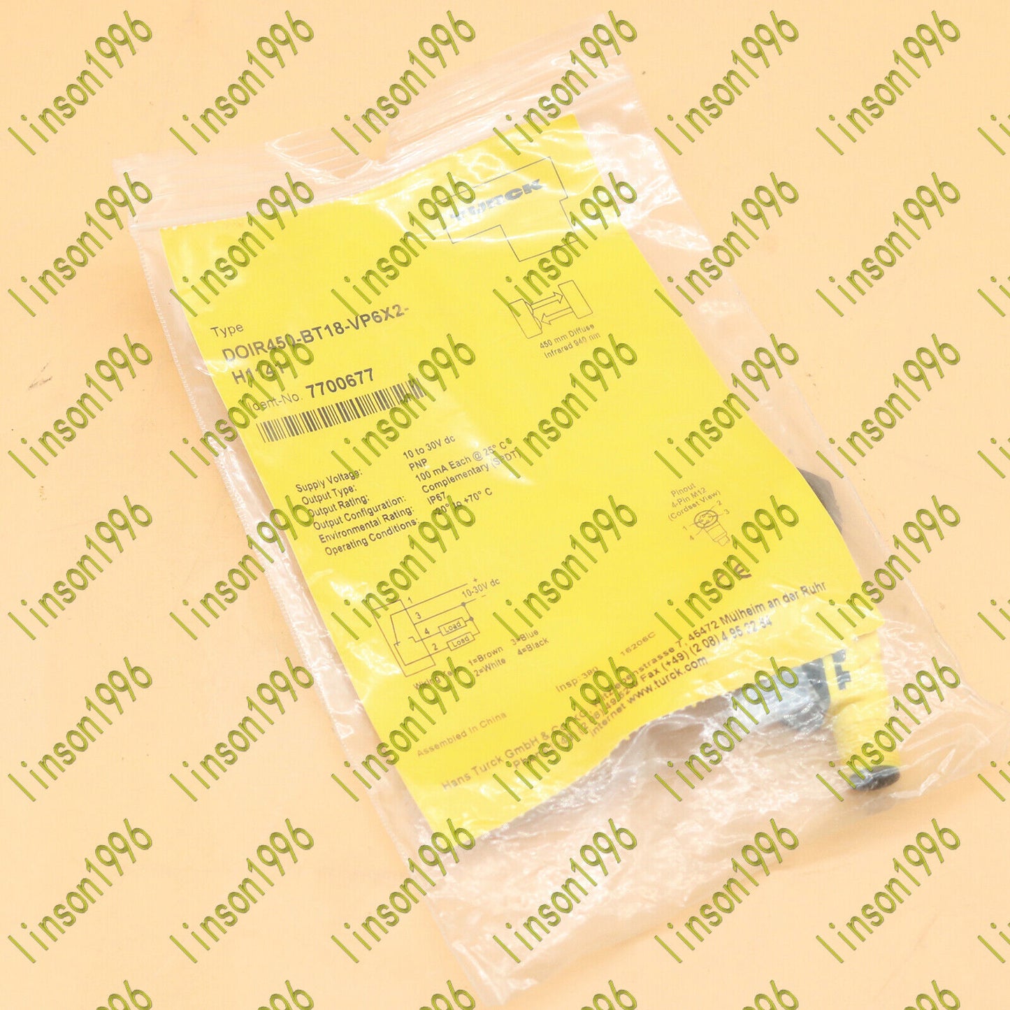 Turck Proximity Sensor DOIR450-BT18-VP6X2-H1141 Fast Delivery - TURCK