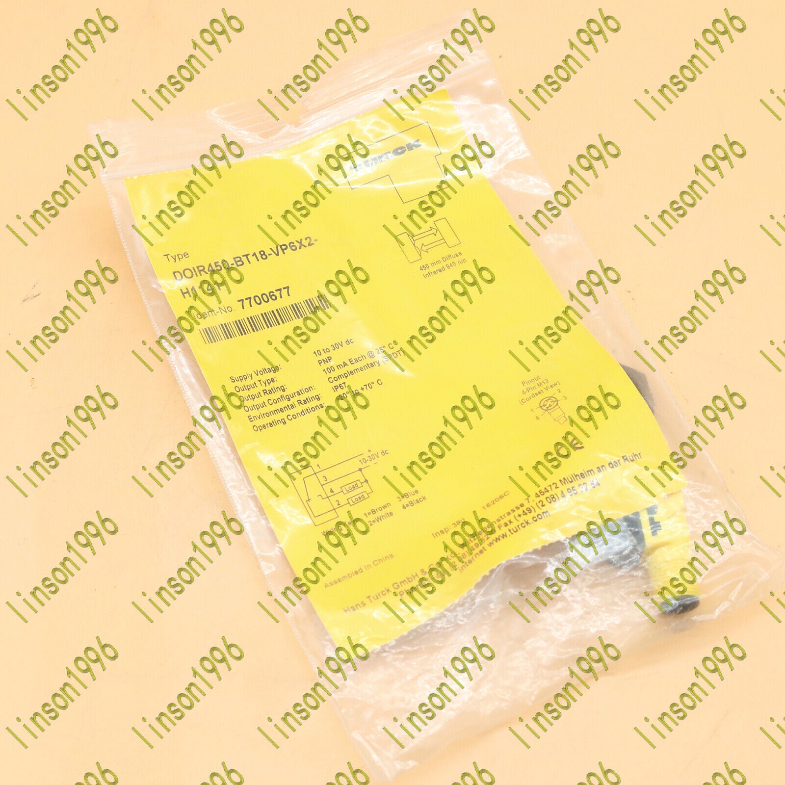 Turck Proximity Sensor DOIR450-BT18-VP6X2-H1141 Fast Delivery - TURCK