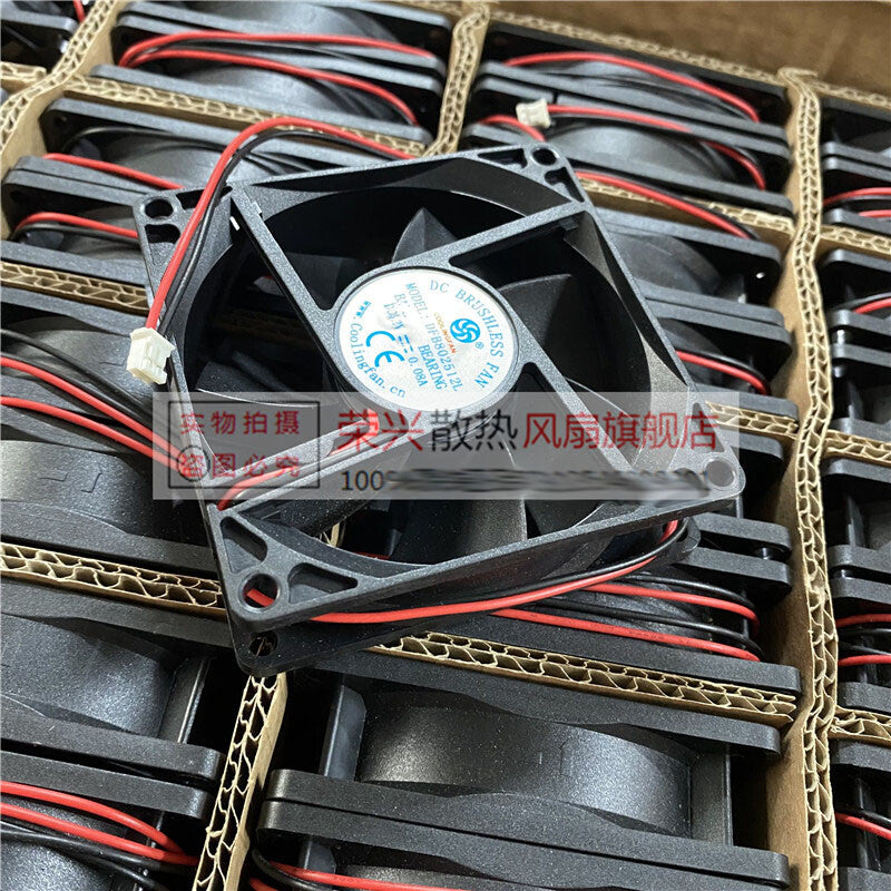 COOLINGFAN DFB802512L 8025 12V 0.08A 8CM 2-wire ultra-quiet case fan