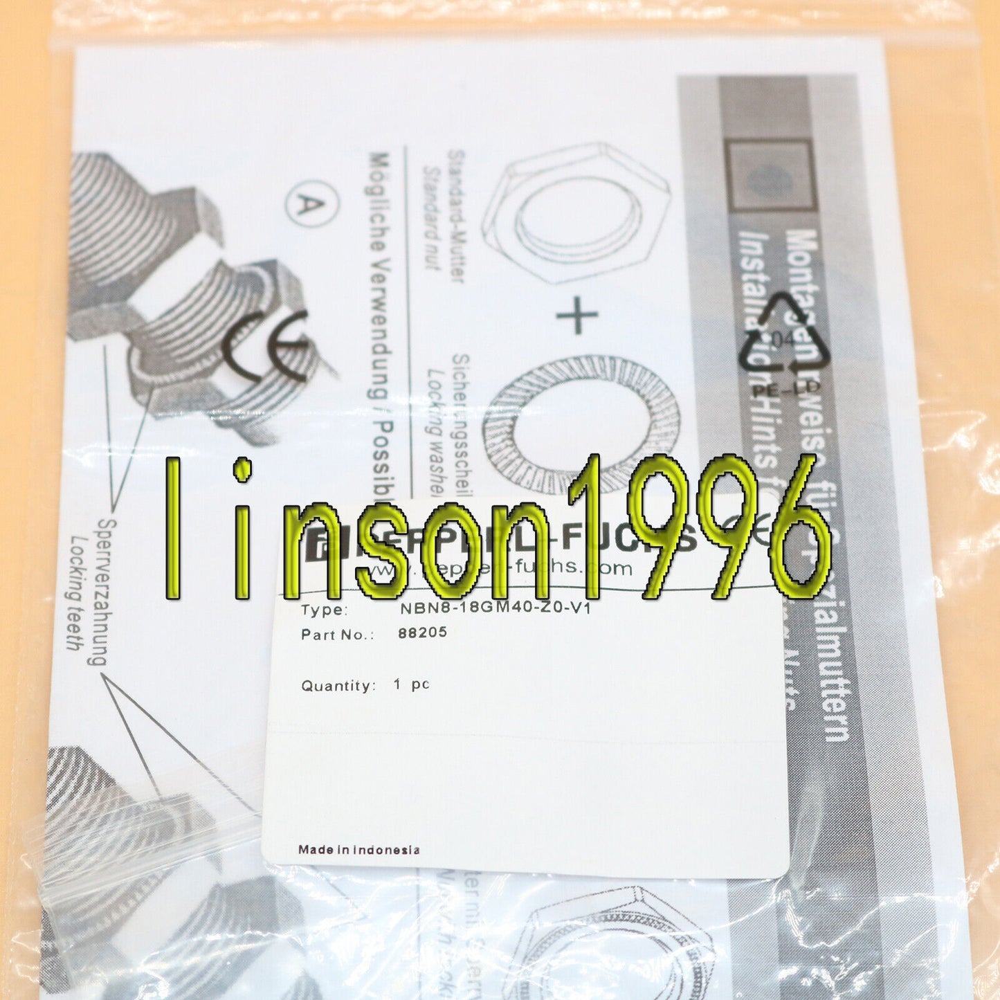 NBN8-18GM40-Z0-V1 Sensor Fsat Delivery - PEPPERL+FUCHS