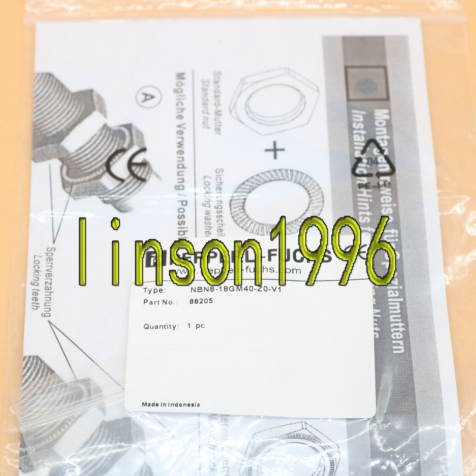 NBN8-18GM40-Z0-V1 Sensor Fsat Delivery - PEPPERL+FUCHS
