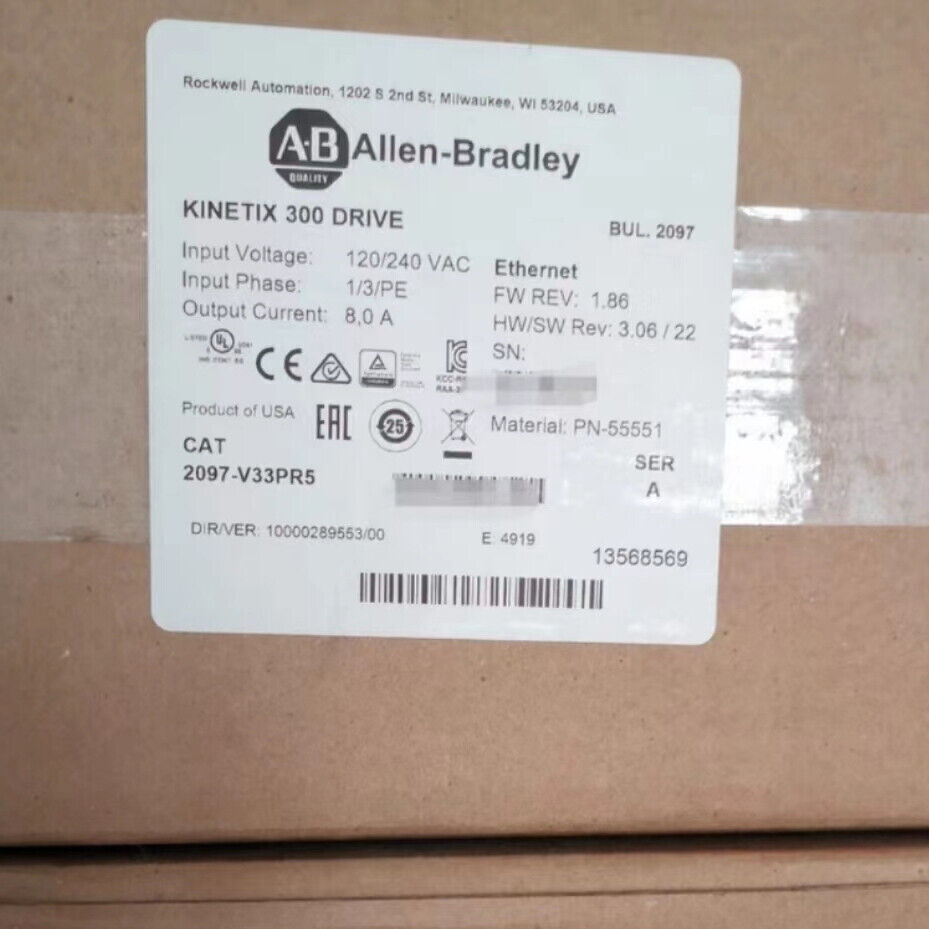 2097-V33PR5 New Factory Sealed AB Allen Bradley 1PCS VERY GOOD AB