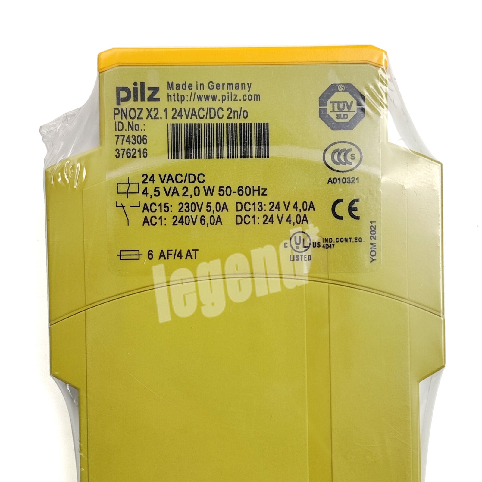 SealedPilz PNOZ X2.1 24VAC/DC Safety Relay - PILZ