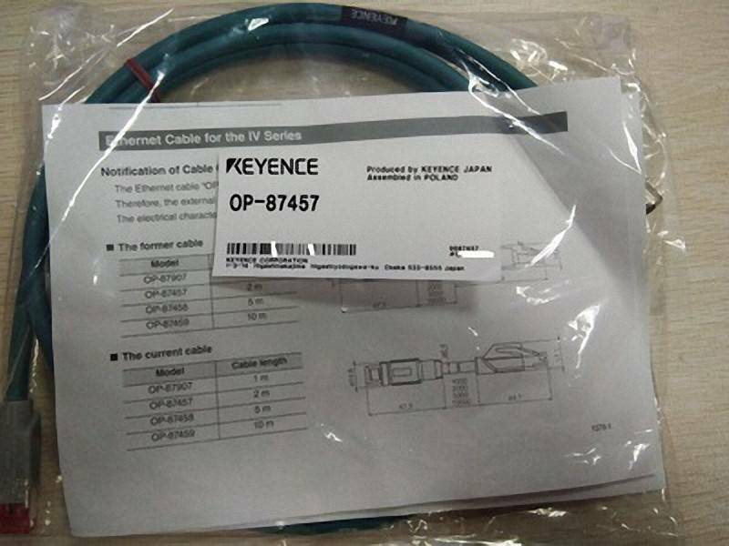 new Keyence OP-87457 Vision Sensor Ethernet cable 2 m for IV Series - KEYENCE