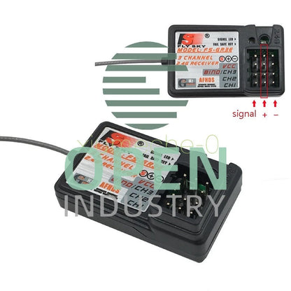 Flysky FS-GR3E Upgraded 3 Channel 2.4G Receiver GT3B, GR3C for RC Car Truck Boat