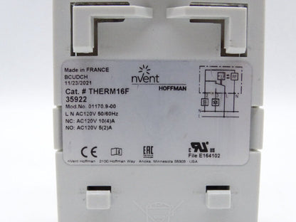 Hoffman Therm16F Temperature Controller with 16 Digit Precision for Accurate Temperature Monitoring in Home or Commercial Settings - HOFFMAN
