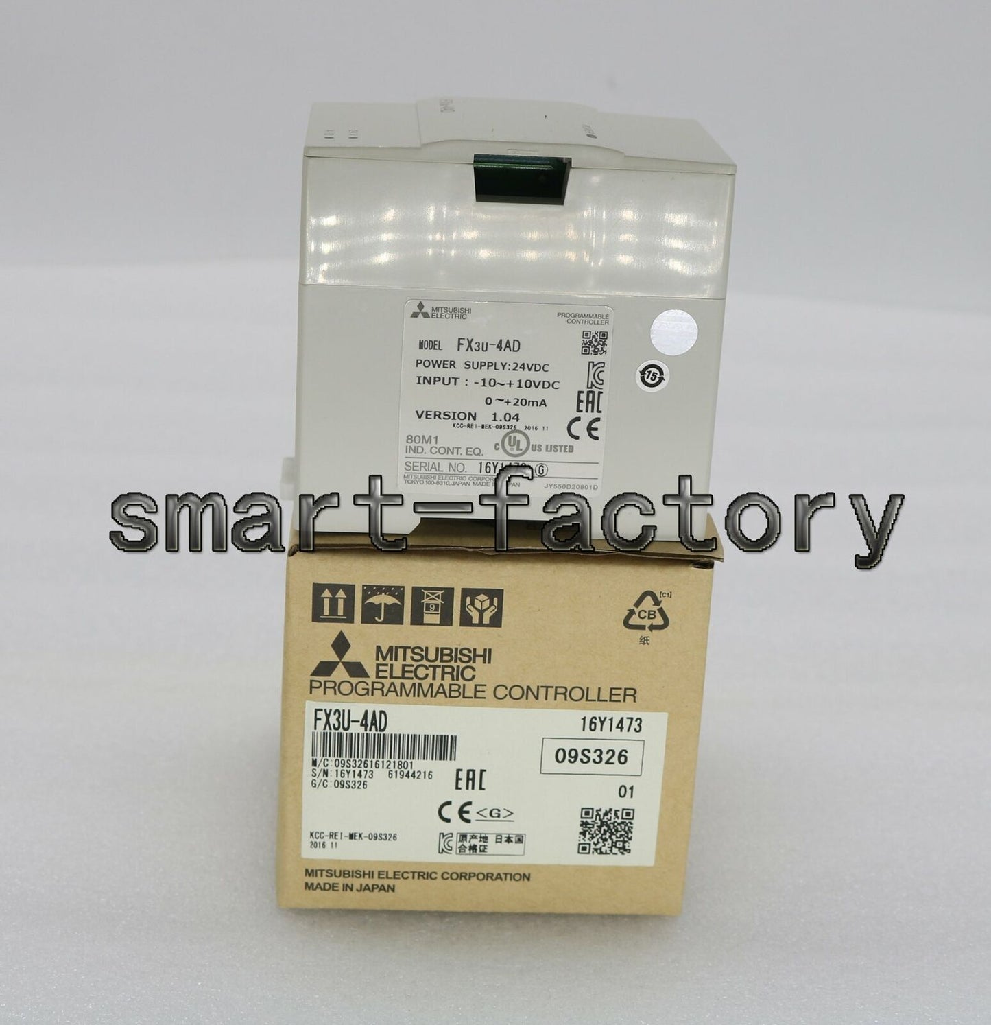 Mitsubishi FX3U-4AD Compact PLC Module - One Year Warranty - MITSUBISHI