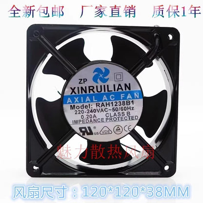 1PCS RAH1238B1 12038 AV220V-240V 0.20A 12CM Cooling Fan