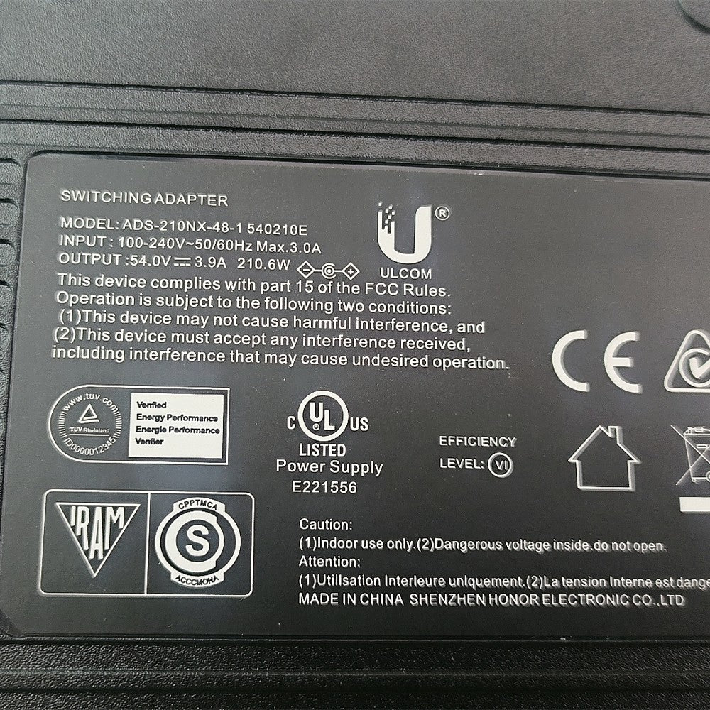 For UBNT UniFi AC Adapter XG 6PoE Charger Switch Power Supply Charger