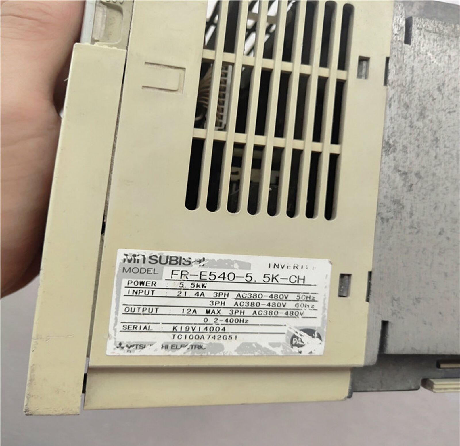 used Mitsubishi inverter fr-e540-5.5k-ch 380v 5.5kw tested in good - MITSUBISHI