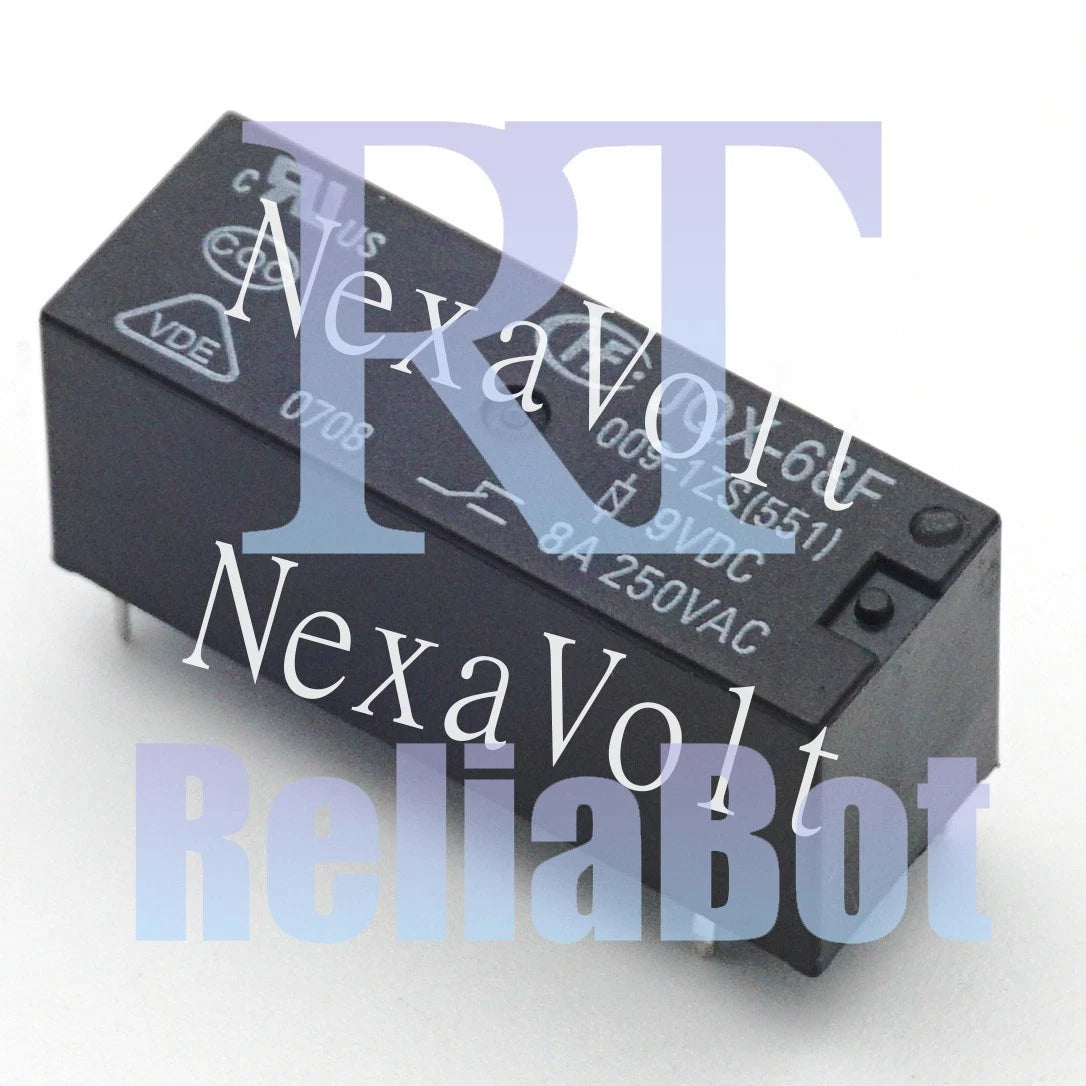 JQX-68F/009-1ZS JQX-68F-009-1ZS(551) Power Relay 8A 250VAC 5 Pins x 2PCS