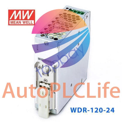 Mean Well WDR-120-24 Single Output Industrial Power Supply 120W 24V - DIN Rail