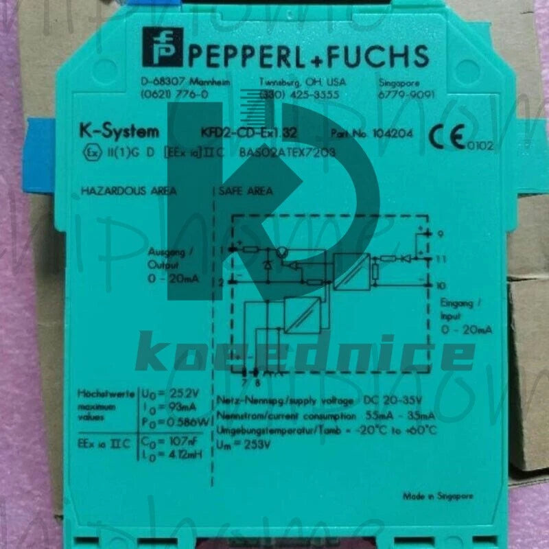 1PC For Pepperl+Fuchs KFD2-CD-EX1.32 104204 Safety Barrier