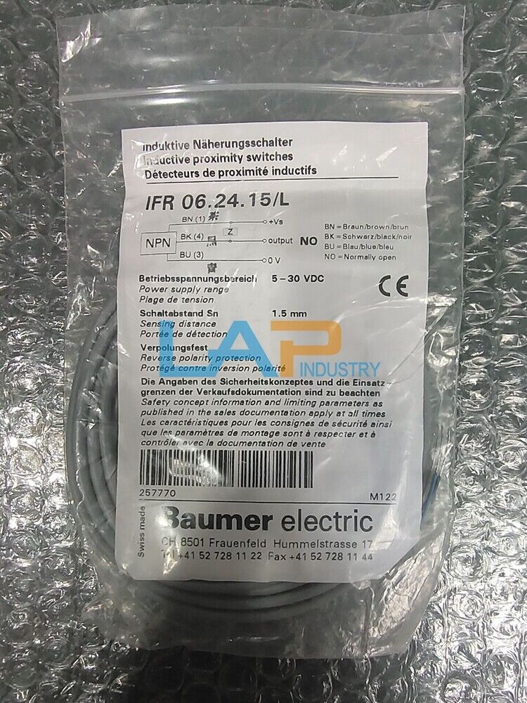 Baumer IFR 06.24.15/L Sensor for Precision Sensing - BAUMER