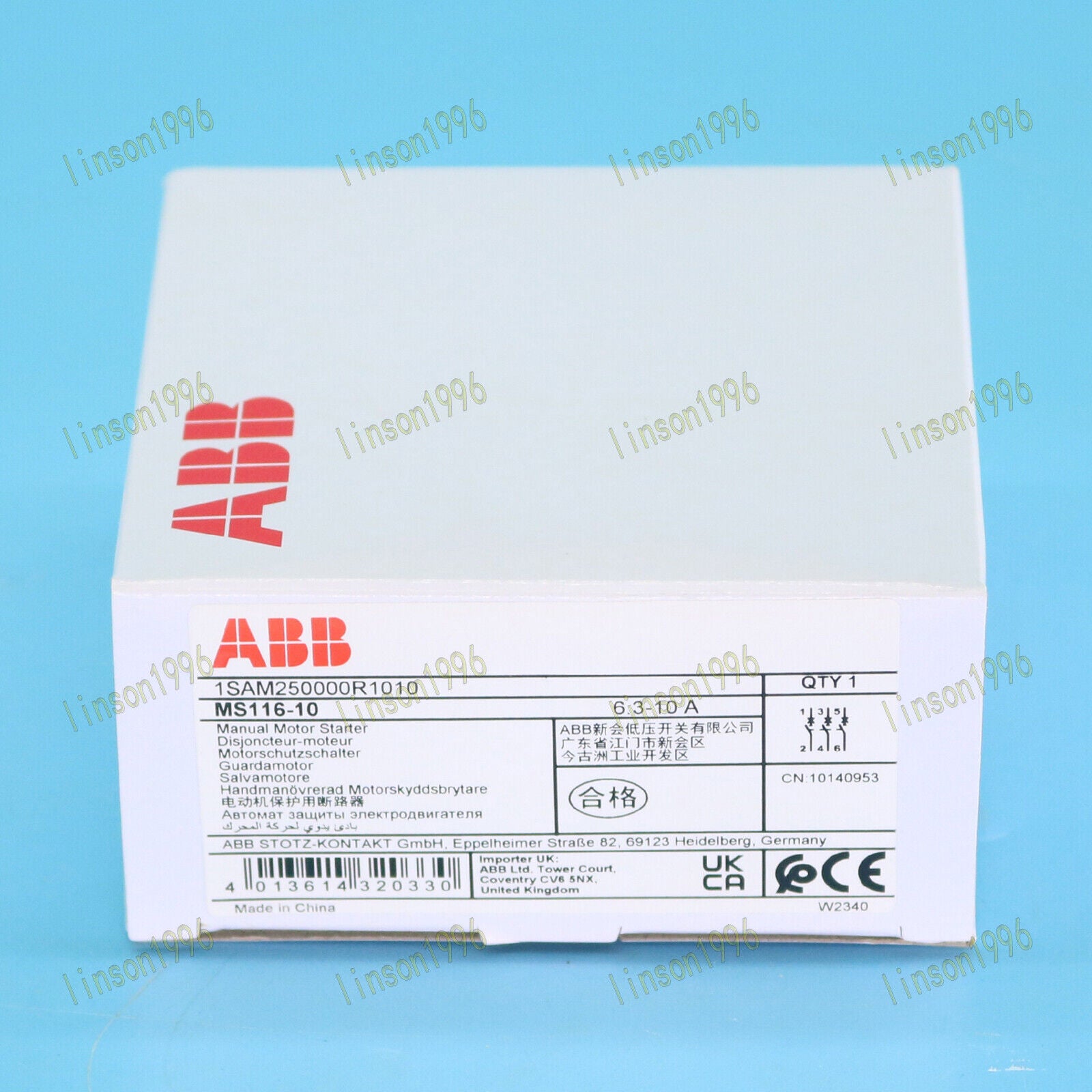 ABB MS116-10 6.3-10A Motor Circuit Breaker Fast - ABB